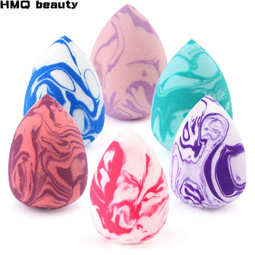 Makeup Sponge Marbling Water-drop Shape Foundation Concealer Sponges Dry and Wet Mix Powder Puffs Cosmetic Puff Makeup Tools