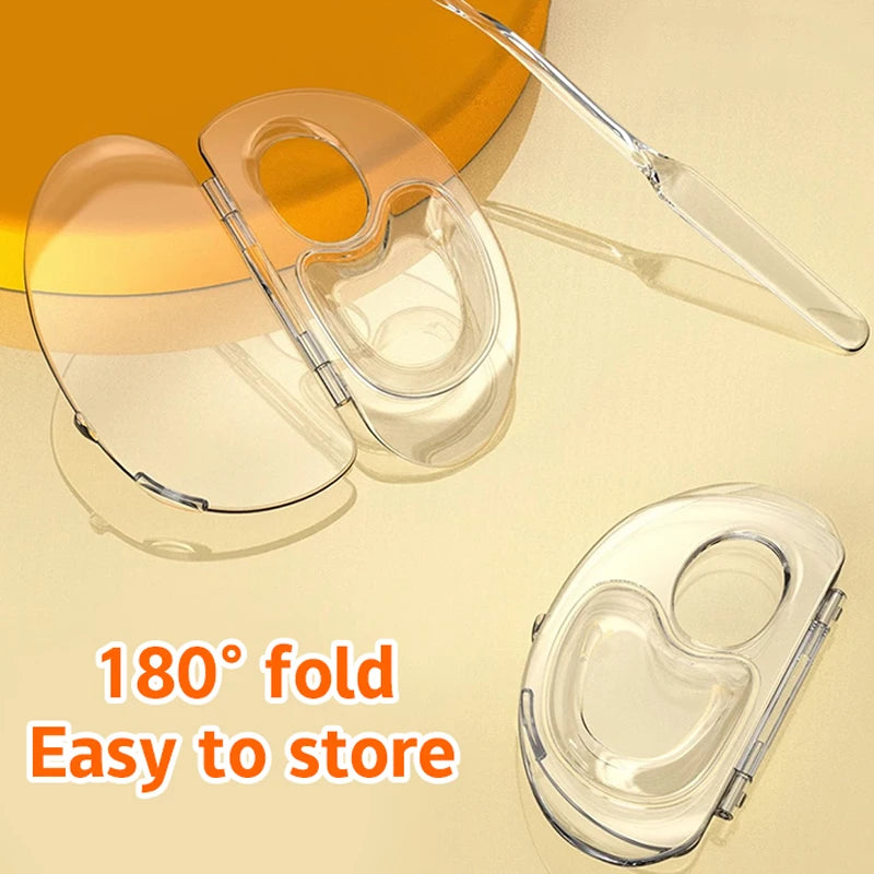 2 Pcs Transparent Acrylic Makeup Palette Folding Liquid Foundation Make-up Color Cream Makeup Specialist Color Palette