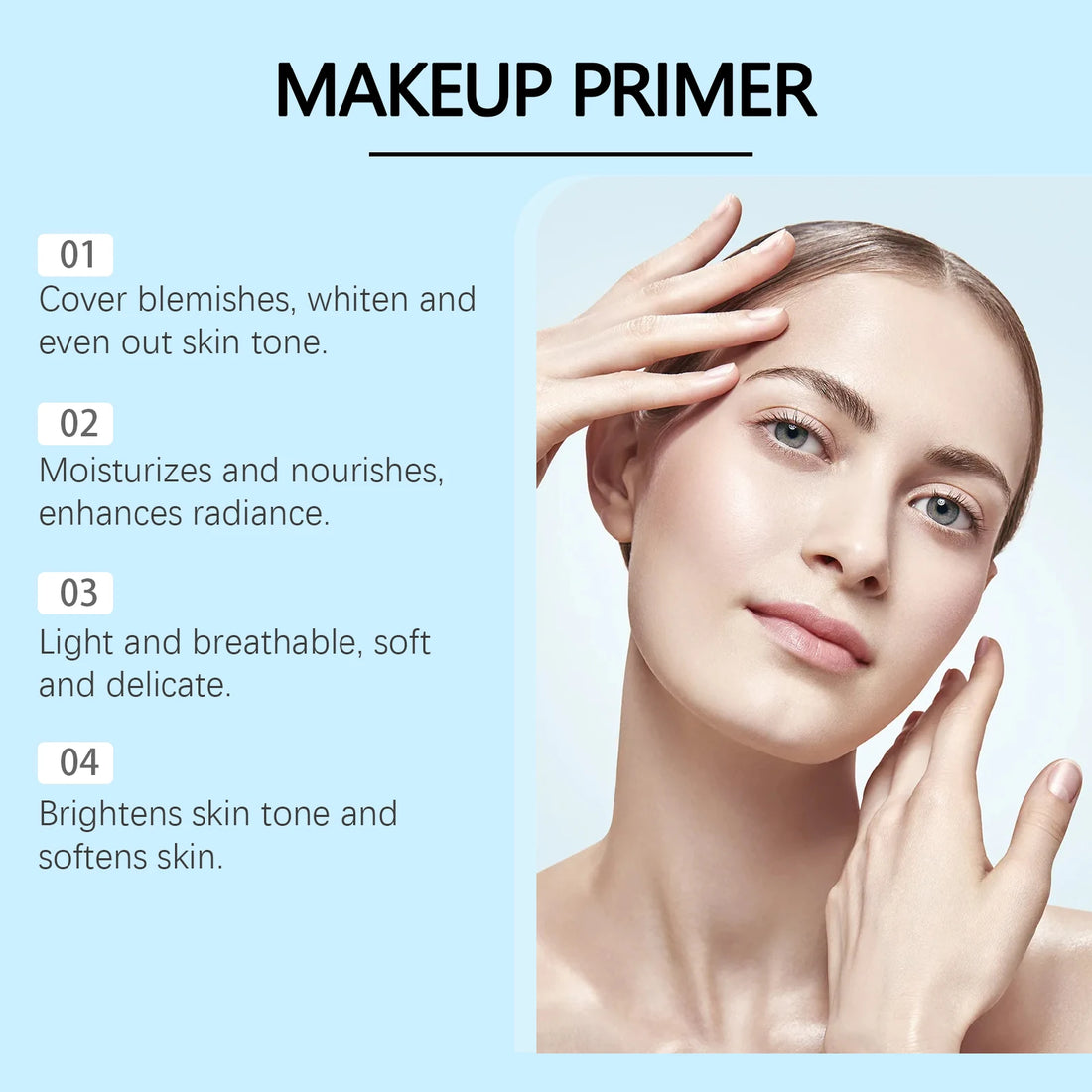 Moisturizing Makeup Primer Deep Hydrating Improve Dry Skin Natural Concealer Base Makeup Lasting Moisturizing Face Primer Cream