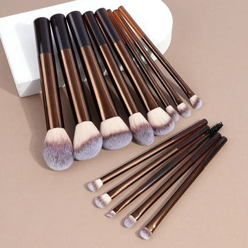 13PCS Makeup Brush Set - Foundation, Concealer, Eyeshadow & Blush Brushes for Face