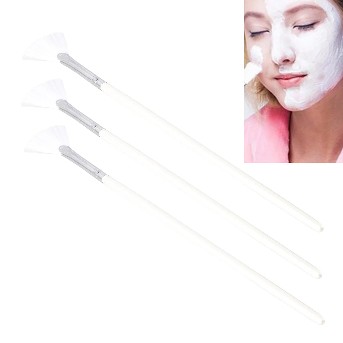 Practical Care Mini Scrub Brush Applicator Facial Face Makeup Mask Brushes Acid Make Up Brushes Soft Diy Mud Peel