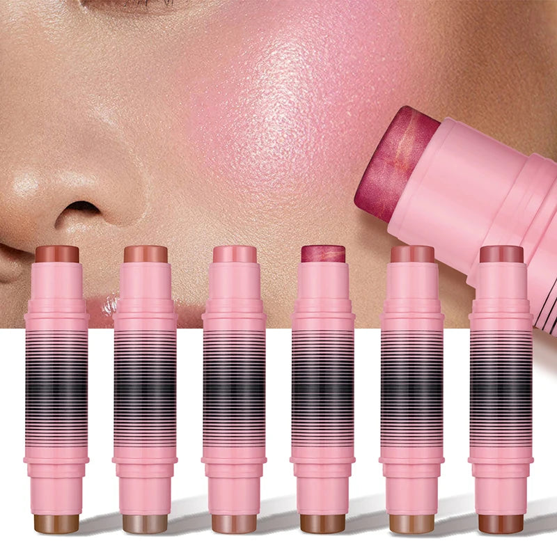 Blush and contour multi-purpose stick. Simplify your daily makeup routine. Each duo of powder blushes will enhance your look