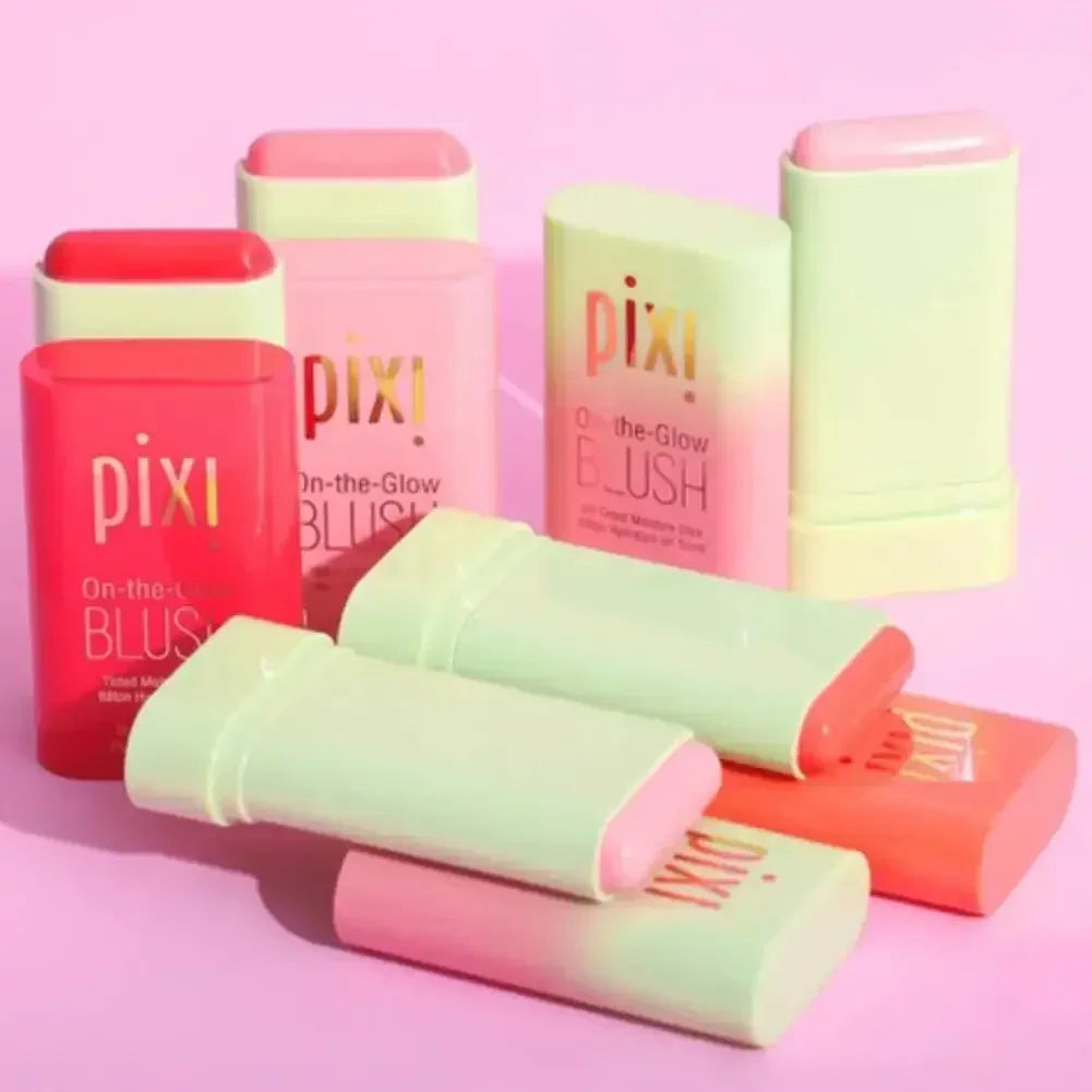 3-in-1 Blush Stick Waterproof Make Up Brush Functional Easy Colors Rouge Blusher Cream High Color Rendering Matte Contour Makeup